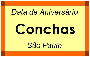 Data de Aniversário da Cidade Conchas