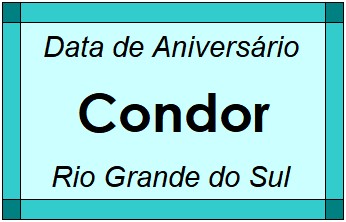 Data de Aniversário da Cidade Condor