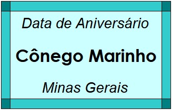 Data de Aniversário da Cidade Cônego Marinho