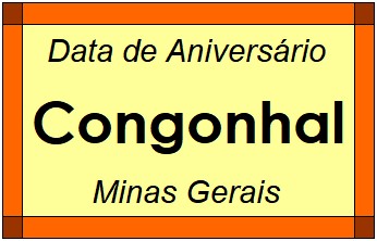 Data de Aniversário da Cidade Congonhal