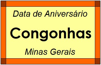 Data de Aniversário da Cidade Congonhas