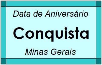 Data de Aniversário da Cidade Conquista