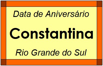 Data de Aniversário da Cidade Constantina