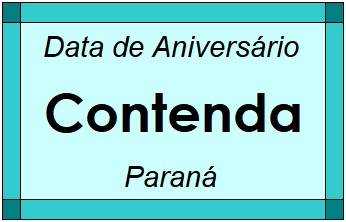 Data de Aniversário da Cidade Contenda