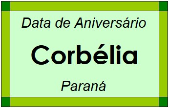 Data de Aniversário da Cidade Corbélia