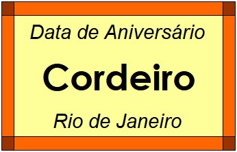 Data de Aniversário da Cidade Cordeiro