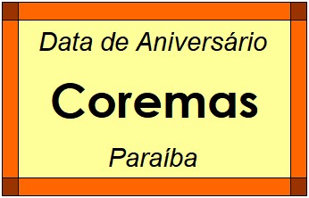 Data de Aniversário da Cidade Coremas