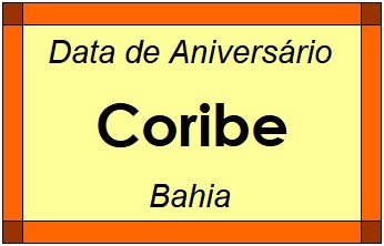 Data de Aniversário da Cidade Coribe