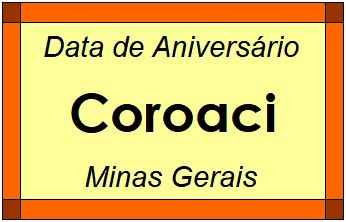 Data de Aniversário da Cidade Coroaci