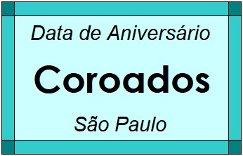 Data de Aniversário da Cidade Coroados