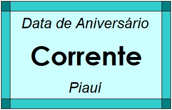 Data de Aniversário da Cidade Corrente