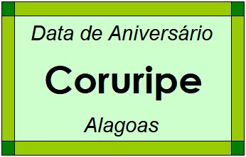 Data de Aniversário da Cidade Coruripe