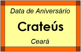 Data de Aniversário da Cidade Crateús