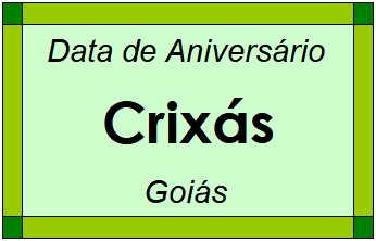 Data de Aniversário da Cidade Crixás