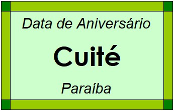 Data de Aniversário da Cidade Cuité