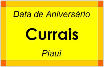 Data de Aniversário da Cidade Currais