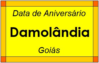 Data de Aniversário da Cidade Damolândia