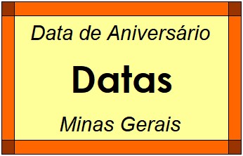 Data de Aniversário da Cidade Datas