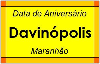 Data de Aniversário da Cidade Davinópolis