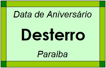 Data de Aniversário da Cidade Desterro