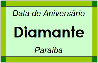 Data de Aniversário da Cidade Diamante