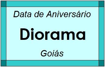 Data de Aniversário da Cidade Diorama