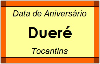 Data de Aniversário da Cidade Dueré