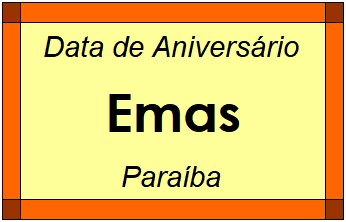 Data de Aniversário da Cidade Emas