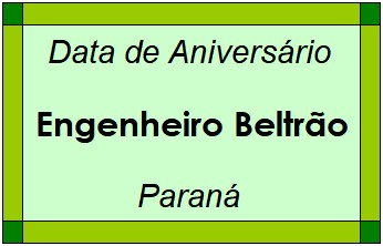 Data de Aniversário da Cidade Engenheiro Beltrão