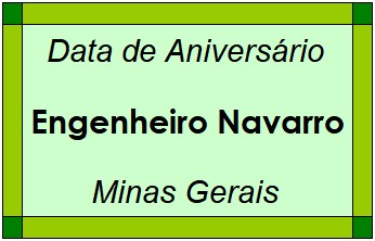 Data de Aniversário da Cidade Engenheiro Navarro