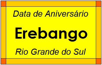 Data de Aniversário da Cidade Erebango