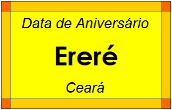 Data de Aniversário da Cidade Ereré