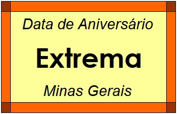 Data de Aniversário da Cidade Extrema