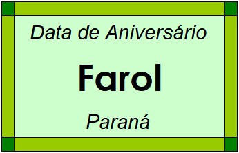 Data de Aniversário da Cidade Farol