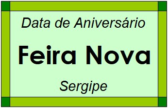 Data de Aniversário da Cidade Feira Nova