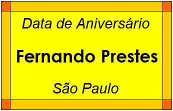 Data de Aniversário da Cidade Fernando Prestes