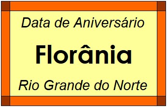 Data de Aniversário da Cidade Florânia