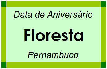 Data de Aniversário da Cidade Floresta