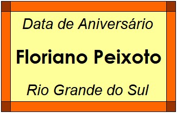 Data de Aniversário da Cidade Floriano Peixoto