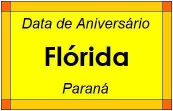 Data de Aniversário da Cidade Flórida