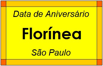 Data de Aniversário da Cidade Florínea