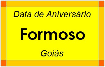 Data de Aniversário da Cidade Formoso