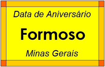 Data de Aniversário da Cidade Formoso