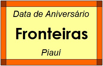 Data de Aniversário da Cidade Fronteiras