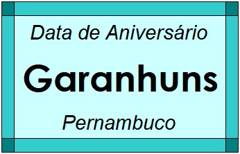 Data de Aniversário da Cidade Garanhuns