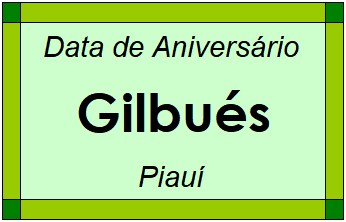 Data de Aniversário da Cidade Gilbués