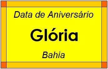 Data de Aniversário da Cidade Glória