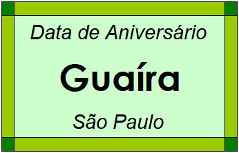 Data de Aniversário da Cidade Guaíra