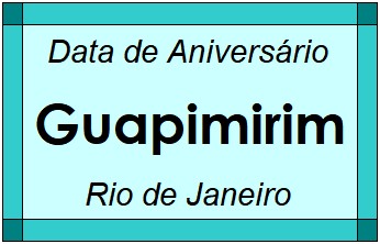 Data de Aniversário da Cidade Guapimirim