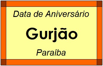 Data de Aniversário da Cidade Gurjão